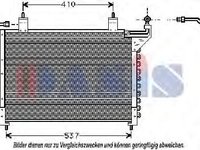 Condensator, climatizare JAGUAR Vanden Plas (X300) - AKS DASIS 022140N