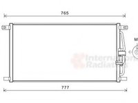 Condensator, climatizare JAGUAR XK 8 cupe (QEV), JAGUAR XK 8 Convertible (QDV) - VAN WEZEL 77005004