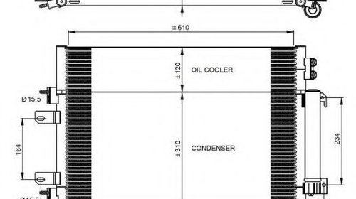 Condensator, climatizare JEEP COMPASS (MK49) 