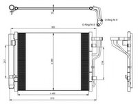 Condensator, climatizare KIA CEE'D hatchback (ED) (2006 - 2012) NRF 35986