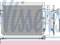 Condensator, climatizare LAND ROVER DISCOVERY III (LA, TAA) (2004 - 2009) NISSENS 94962 piesa NOUA