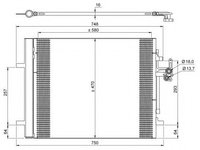 Condensator, climatizare LAND ROVER FREELANDER 2 (LF_, FA_) (2006 - 2014) NRF 35884