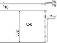 Condensator, climatizare MAHLE AC 551 001S