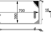 Condensator, climatizare MAHLE AC 659 000S