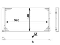 Condensator, climatizare MAHLE AC 751 000S