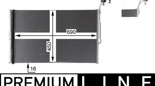 Condensator, climatizare MAHLE AC 777 000P