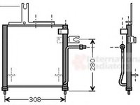 Condensator, climatizare MAZDA 121 METRO (DW) - VAN WEZEL 27005156