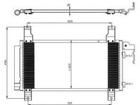 Condensator, climatizare MAZDA 6 Station Wagon (GY) (2002 - 2007) NRF 35464