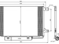Condensator, climatizare MERCEDES-BENZ A-CLASS (W169) (2004 - 2012) NRF 35759