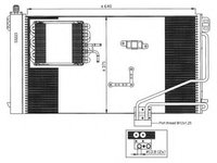 Condensator, climatizare MERCEDES-BENZ C-CLASS (W203) (2000 - 2007) NRF 35536