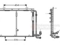 Condensator, climatizare MERCEDES-BENZ C-CLASS limuzina (W202), MERCEDES-BENZ C-CLASS Break (S202), MERCEDES-BENZ SLK (R170) - VAN WEZEL 30005207