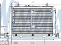 Condensator, climatizare MERCEDES-BENZ C-CLASS Break (S202) (1996 - 2001) NISSENS 94284