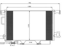 Condensator, climatizare MERCEDES-BENZ CLK (C209) (2002 - 2009) NRF 35893