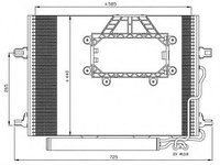 Condensator, climatizare MERCEDES-BENZ E-CLASS (W211) (2002 - 2009) NRF 350211
