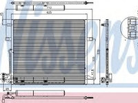 Condensator, climatizare MERCEDES-BENZ G-CLASS (W461) (1990 - 2016) NISSENS 94897