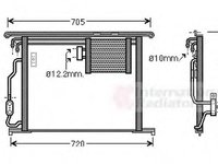 Condensator, climatizare MERCEDES-BENZ S-CLASS limuzina (W220), MERCEDES-BENZ CL-CLASS cupe (C215), MERCEDES-BENZ SL (R230) - VAN WEZEL 30005467