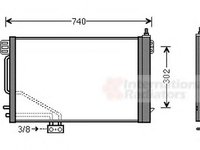 Condensator, climatizare MERCEDES-BENZ SLK (R171) - VAN WEZEL 30005493