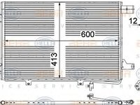Condensator, climatizare MERCEDES-BENZ SPRINTER 3-t bus (906), MERCEDES-BENZ SPRINTER 3,5-t bus (906) - HELLA 8FC 351 303-431