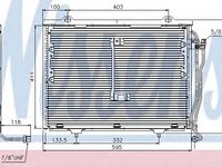 Condensator, climatizare MERCEDES C-CLASS Combi (S202) (1996 - 2001) NISSENS 94426 piesa NOUA