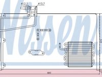 Condensator, climatizare MERCEDES C-CLASS (W203) (2000 - 2007) NISSENS 94545 piesa NOUA
