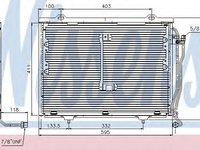 Condensator, climatizare MERCEDES CLK Cabriolet (A208) (1998 - 2002) NISSENS 94426 piesa NOUA