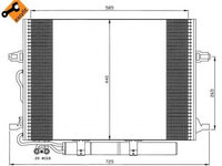 Condensator, climatizare MERCEDES E-CLASS T-Model (S211) (2003 - 2009) NRF 35517 piesa NOUA