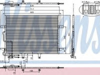 Condensator, climatizare MERCEDES E-CLASS (W211) (2002 - 2009) NISSENS 94614 piesa NOUA