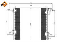 Condensator, climatizare MERCEDES M-CLASS (W163) (1998 - 2005) NRF 35526 piesa NOUA