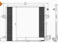 Condensator, climatizare MERCEDES M-CLASS (W164) (2005 - 2011) NRF 35618 piesa NOUA