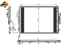 Condensator, climatizare MERCEDES S-CLASS (W221) (2005 - 2013) NRF 350218 piesa NOUA