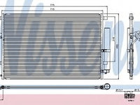 Condensator, climatizare MERCEDES SPRINTER 5-t caroserie (906) (2006 - 2016) NISSENS 94917 piesa NOUA
