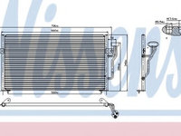 Condensator, climatizare MITSUBISHI CARISMA (DA_) (1995 - 2006) NISSENS 94433