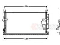 Condensator, climatizare MITSUBISHI COLT/RODEO (K3_T, K2_T, K1_T, K0_T), MITSUBISHI COLT/RODEO (K7_T, K6_T) - VAN WEZEL 32005107