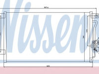 Condensator, climatizare MITSUBISHI L 200 (K7, K6) (1996 - 2007) NISSENS 94790 piesa NOUA