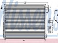 Condensator, climatizare NISSAN NAVARA (D40) (2004 - 2016) NISSENS 94879 piesa NOUA