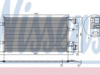 Condensator, climatizare NISSAN PRIMASTAR caroserie (X83) (2002 - 2016) NISSENS 94678 piesa NOUA
