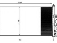 Condensator, climatizare NISSAN PRIMERA Break (WP12) (2002 - 2016) NRF 35563 piesa NOUA