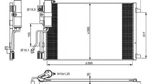 Condensator climatizare NISSAN QASHQAI/QASHQA