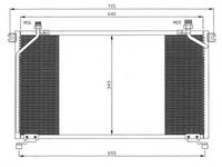 Condensator, climatizare NISSAN TERRANO II (R20) (1992 - 2007) NRF 35373 piesa NOUA