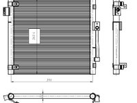 Condensator, climatizare NRF 350447