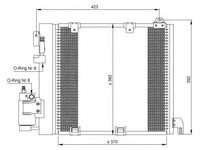 Condensator, climatizare OPEL ASTRA G Cabriolet (F67) (2001 - 2005) NRF 35302 piesa NOUA