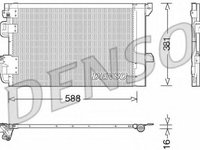 Condensator, climatizare OPEL ASTRA G Cabriolet (F67) (2001 - 2005) DENSO DCN20007