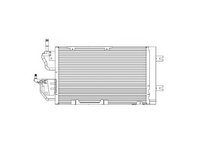 Condensator climatizare Opel Astra H, 2004-2014, ZAFIRA, 07.2005-2015 motor 1,3/1,7/1,9 CDTI, 2,0 T, full aluminiu brazat, 505 (465)x330x16 mm,