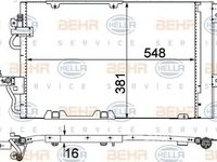 Condensator climatizare OPEL ASTRA H Sport Hatch (L08) - OEM - NRF: NRF35554|35554 - Cod intern: W02142105 - LIVRARE DIN STOC in 24 ore!!!