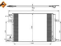 Condensator, climatizare OPEL ASTRA J limuzina (2012 - 2020) NRF 35918