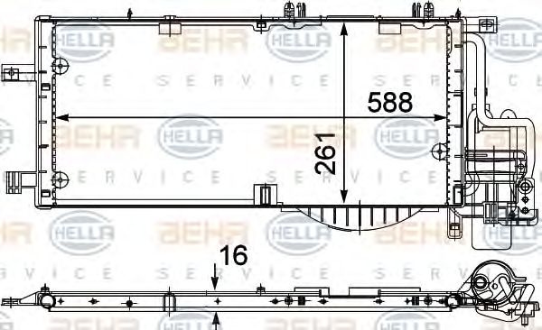 Condensator climatizare OPEL CORSA C (F08, F68) - 
