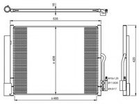 Condensator, climatizare OPEL MERIVA B (2010 - 2020) NRF 350053