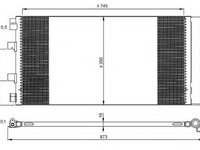 Condensator, climatizare OPEL MOVANO B platou / sasiu (2010 - 2016) NRF 35972 piesa NOUA