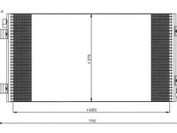 Condensator, climatizare OPEL MOVANO platou / sasiu (U9, E9) (1998 - 2016) NRF 35485