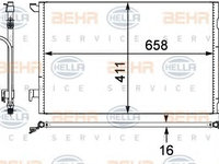 Condensator, climatizare OPEL VECTRA C (2002 - 2016) HELLA 8FC 351 302-531